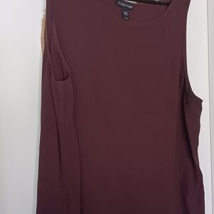 Eileen Fisher Women's Sleeveless Top - Deep Burgundy